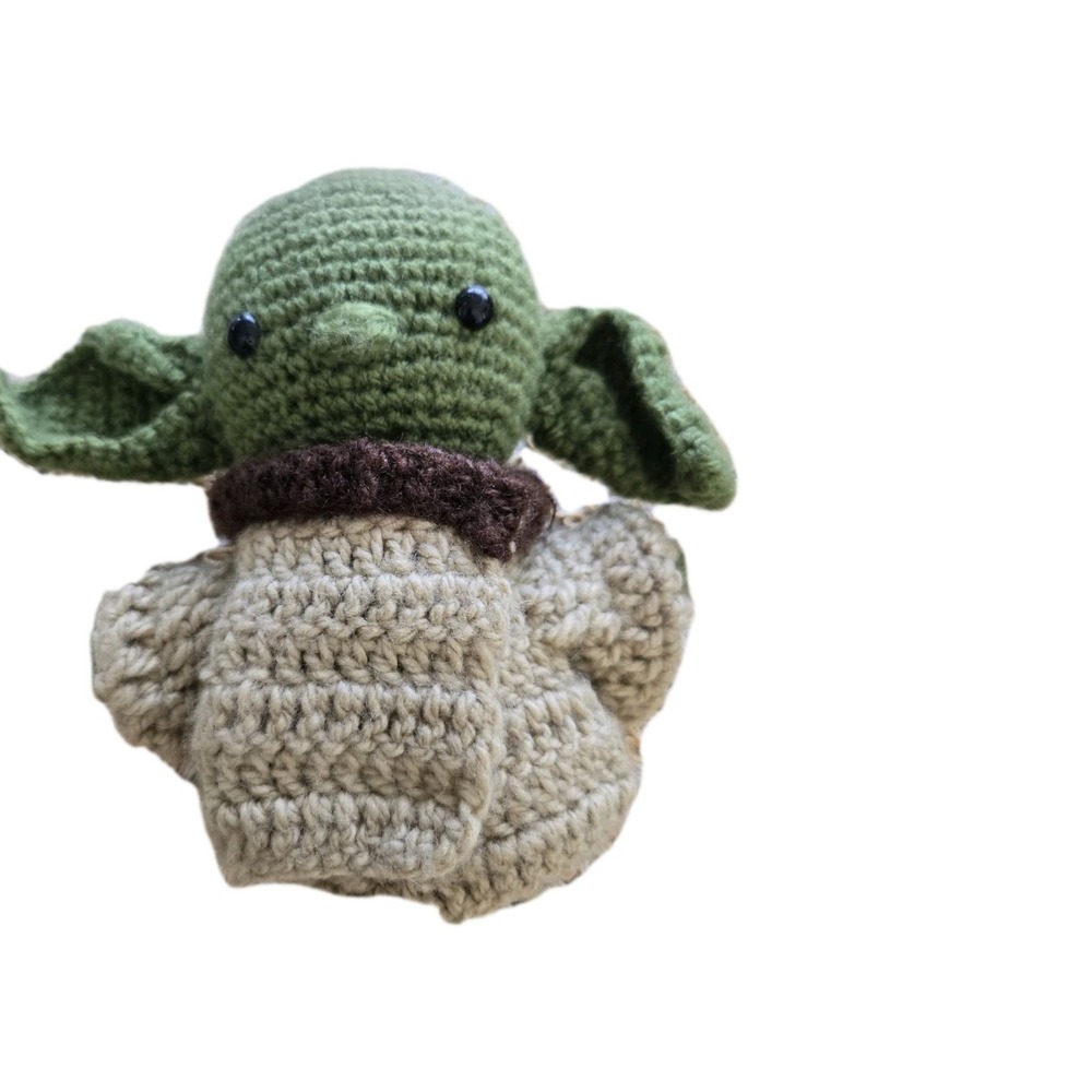 Handmade Crochet Grogu Plush The Child Star Wars Amigurumi Figure Green 7 Inch